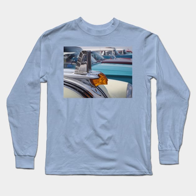 1953 pontiac chieftain 1 Long Sleeve T-Shirt by andalaimaging